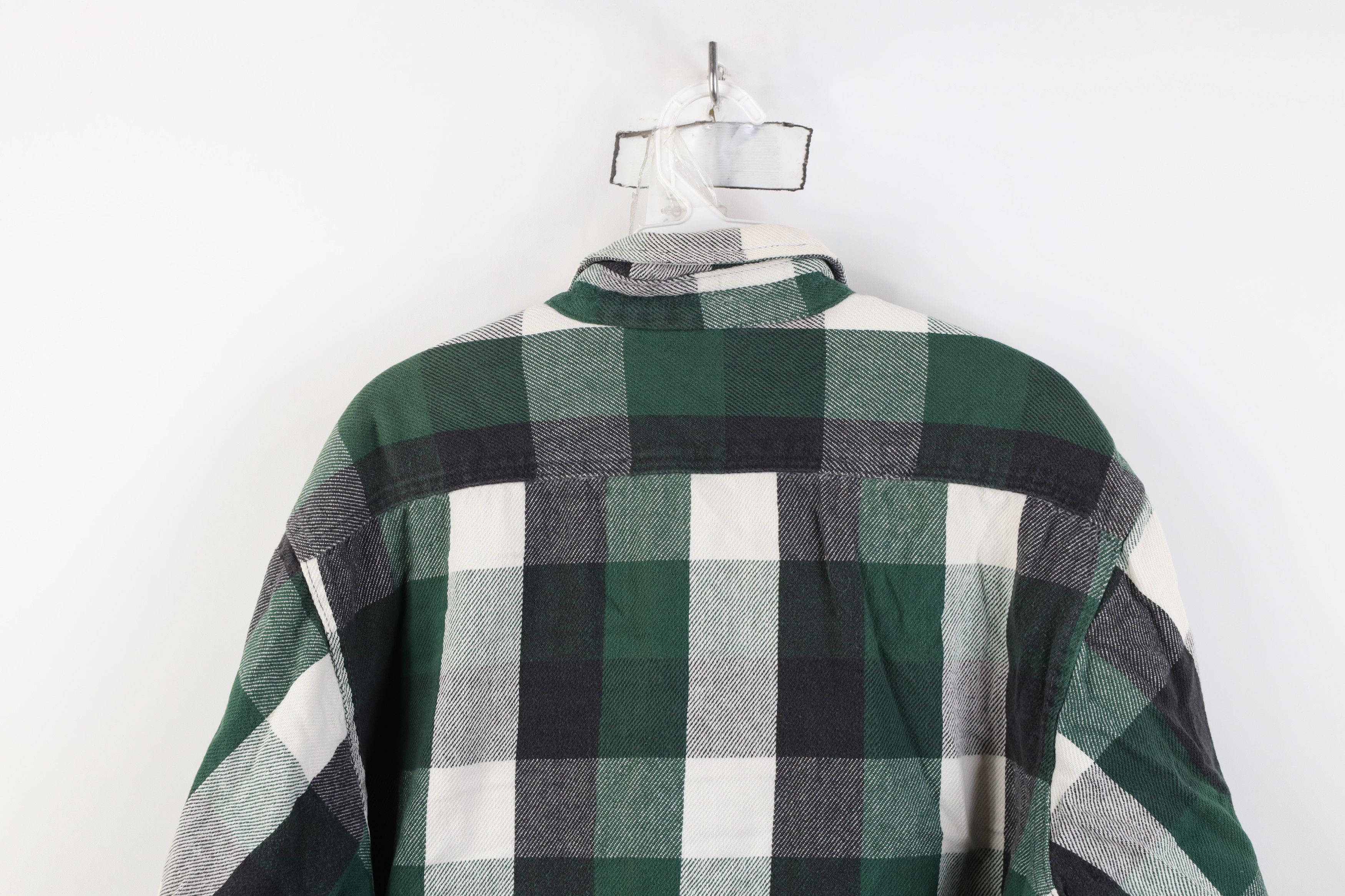 Vintage Vintage 90s Streetwear Flannel Button Shirt Plaid Size US XL / EU 56 / 4 - 12 Thumbnail