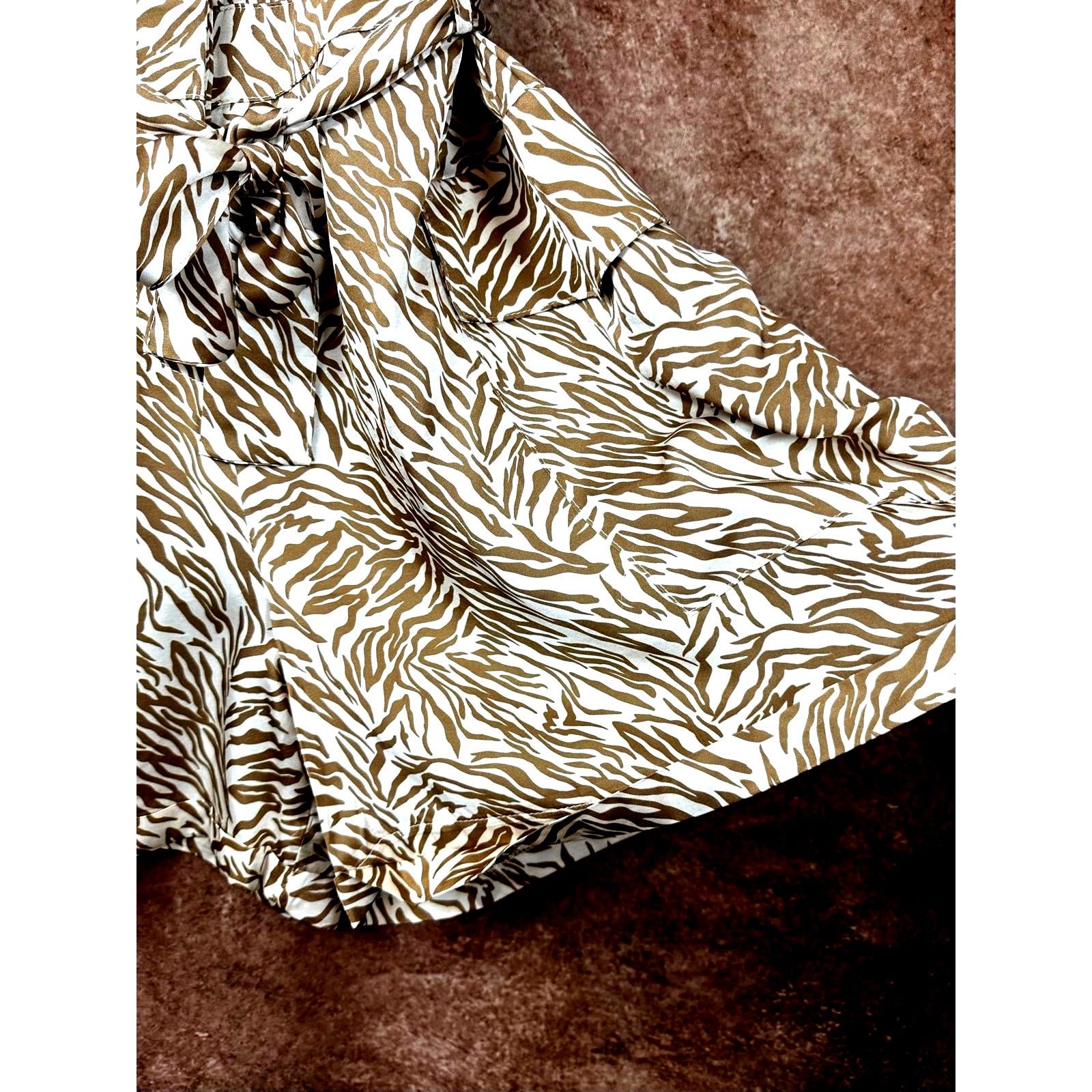 Other Lita by Ciara Animal Print Romper - Neutral Tiger - size M Size 30" / US 8 / IT 44 - 7 Thumbnail
