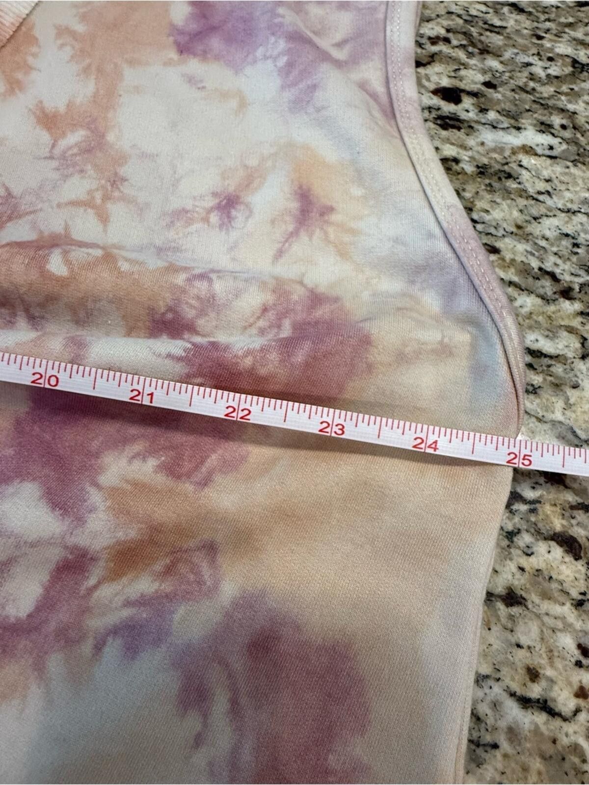 Polo Ralph Lauren POL tie dye sweatshirt V neck capped sleeves pink purple SM Size S / US 4 / IT 40 - 6 Thumbnail