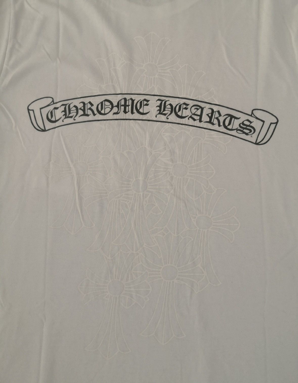 Chrome Hearts Scroll cemetery cross tee Size US M / EU 48-50 / 2 - 3 Thumbnail