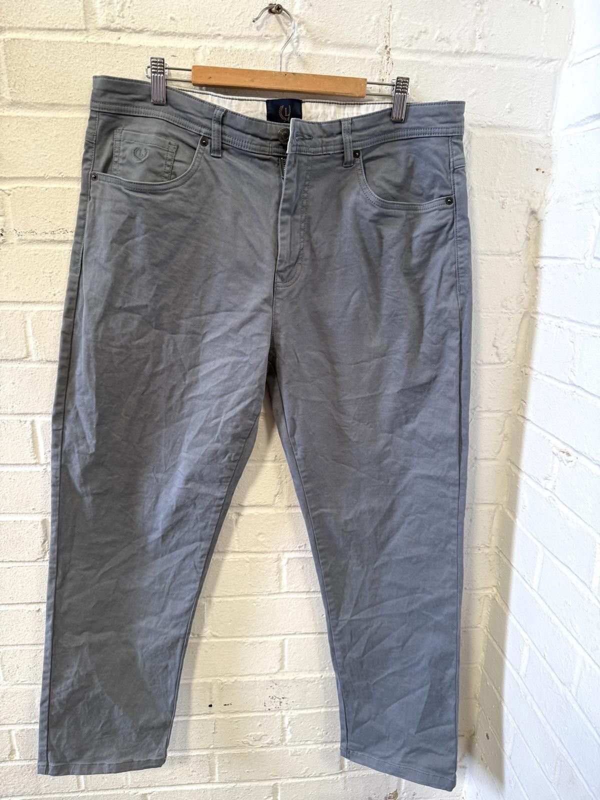 Designer Stylish Grey Chinos for Men Size US 36 / EU 52 - 1 Thumbnail