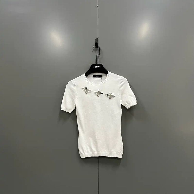 Versace Versace Summer White Cotton Short-Sleeve T-Shirt 0089 Size ONE SIZE - 1 Thumbnail