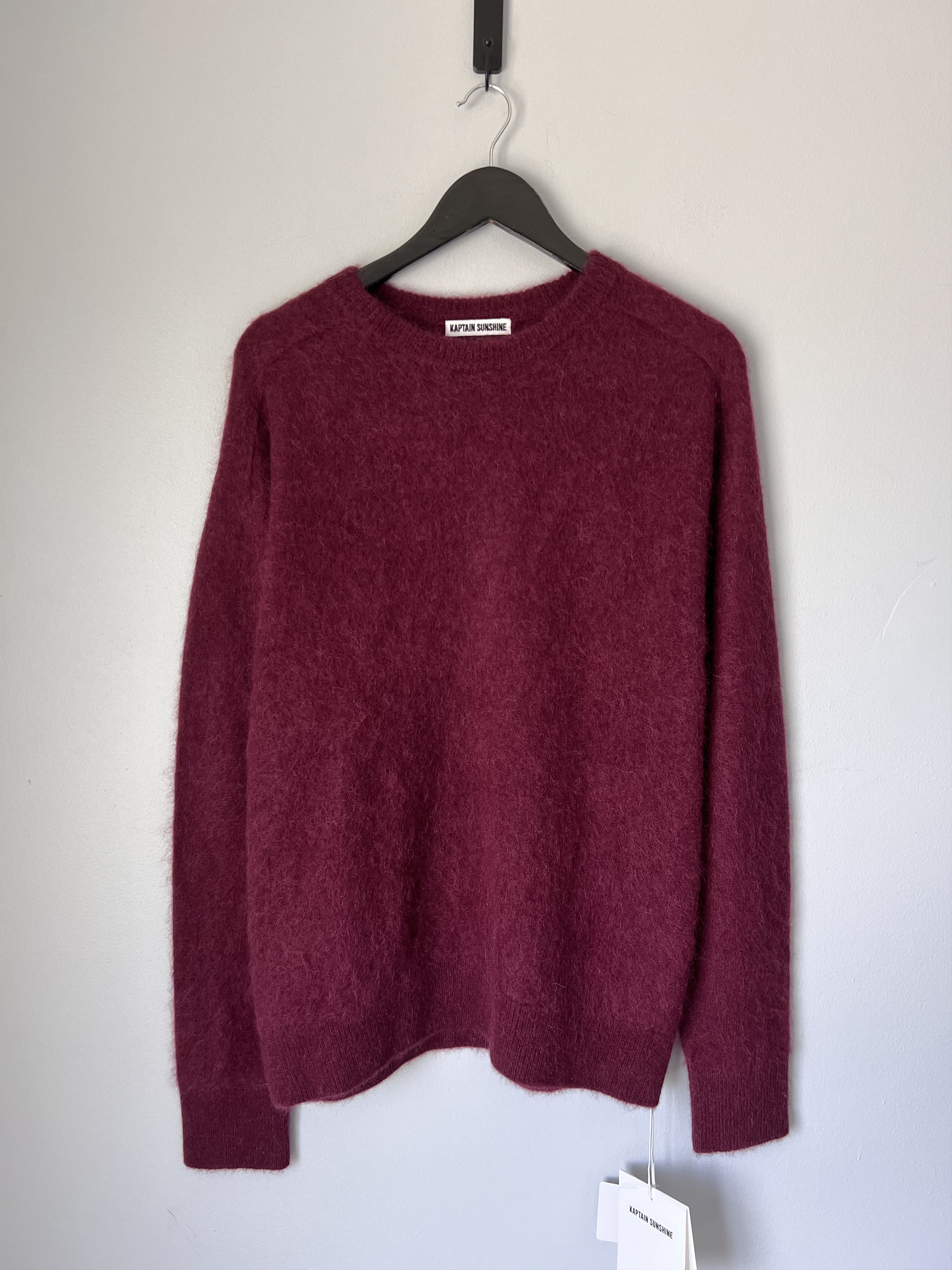 Kaptain Sunshine Kaptain Sunshine Royal Alpaca Knit Pullover in Burgundy Size US XL / EU 56 / 4 - 1 Thumbnail