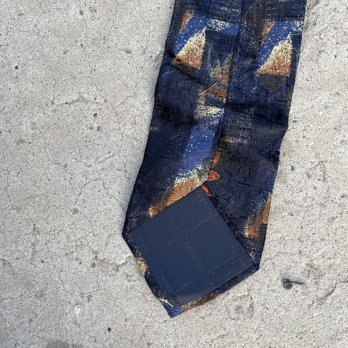 Ermenegildo Zegna Vintage Ermenegildo Zegna Tie Silk Y2K 90s USA Size ONE SIZE - 6 Thumbnail