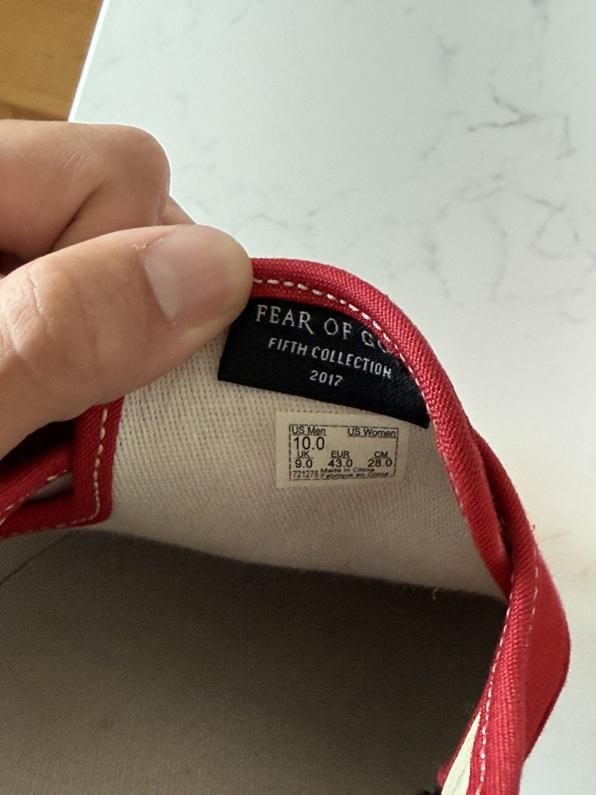 Fear of God × Vans Fear of God Vans Slip-ons Size US 10 / EU 43 - 4 Thumbnail