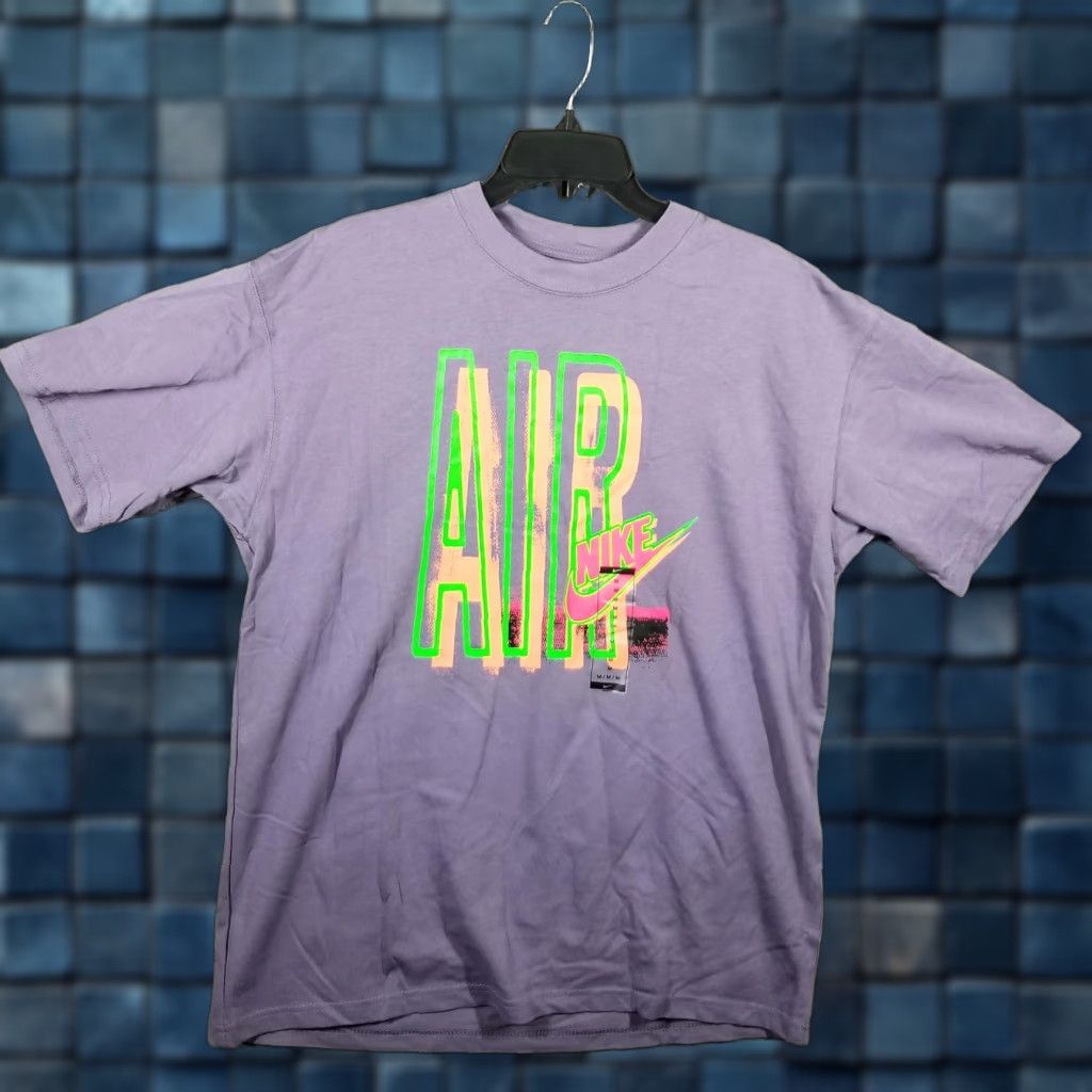 Nike Sportswear T-Shirt Men Medium Purple Air NSW DNA Retro DD1404-588