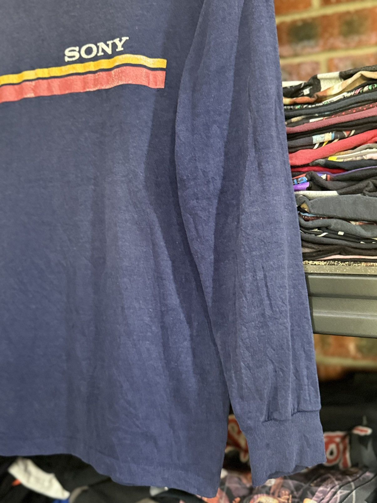 Other Thrashed Vintage 80s Sony The Ond And Only LS Tee Size US M / EU 48-50 / 2 - 4 Thumbnail