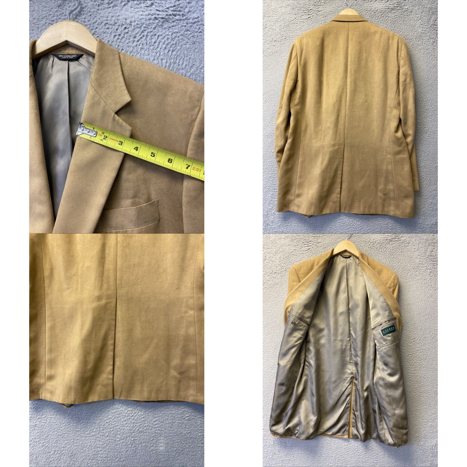 Ralph Lauren Lauren Ralph Lauren Blazer Mens 40L Long Polyester Sport Coat 3 Buttons /0185 Size 40R - 8 Thumbnail