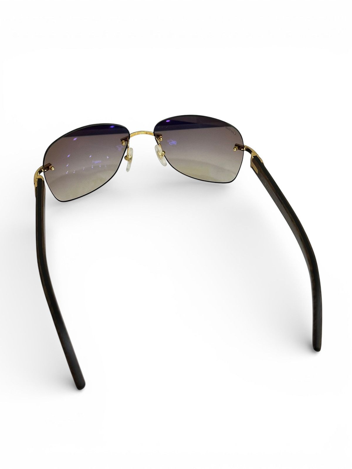 Cartier Cartier Brown Wood Frames *Custom Lenses* Size ONE SIZE - 4 Thumbnail