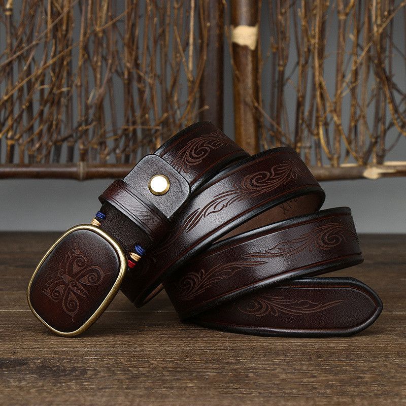 Japanese Brand × Vintage Butterfly emboss belt Size ONE SIZE - 2 Thumbnail