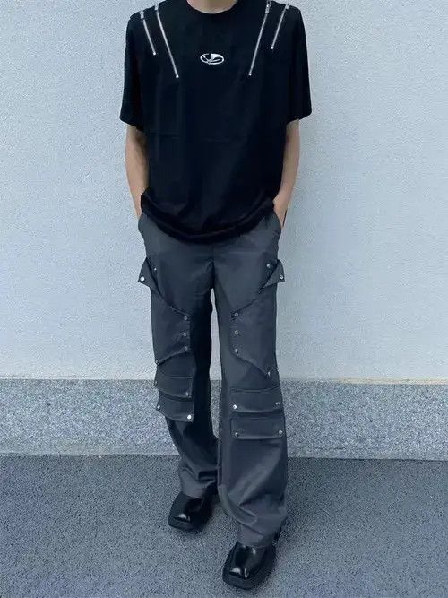 Designer × Vintage function utility flared cargo pants Size US 31 - 1 Thumbnail