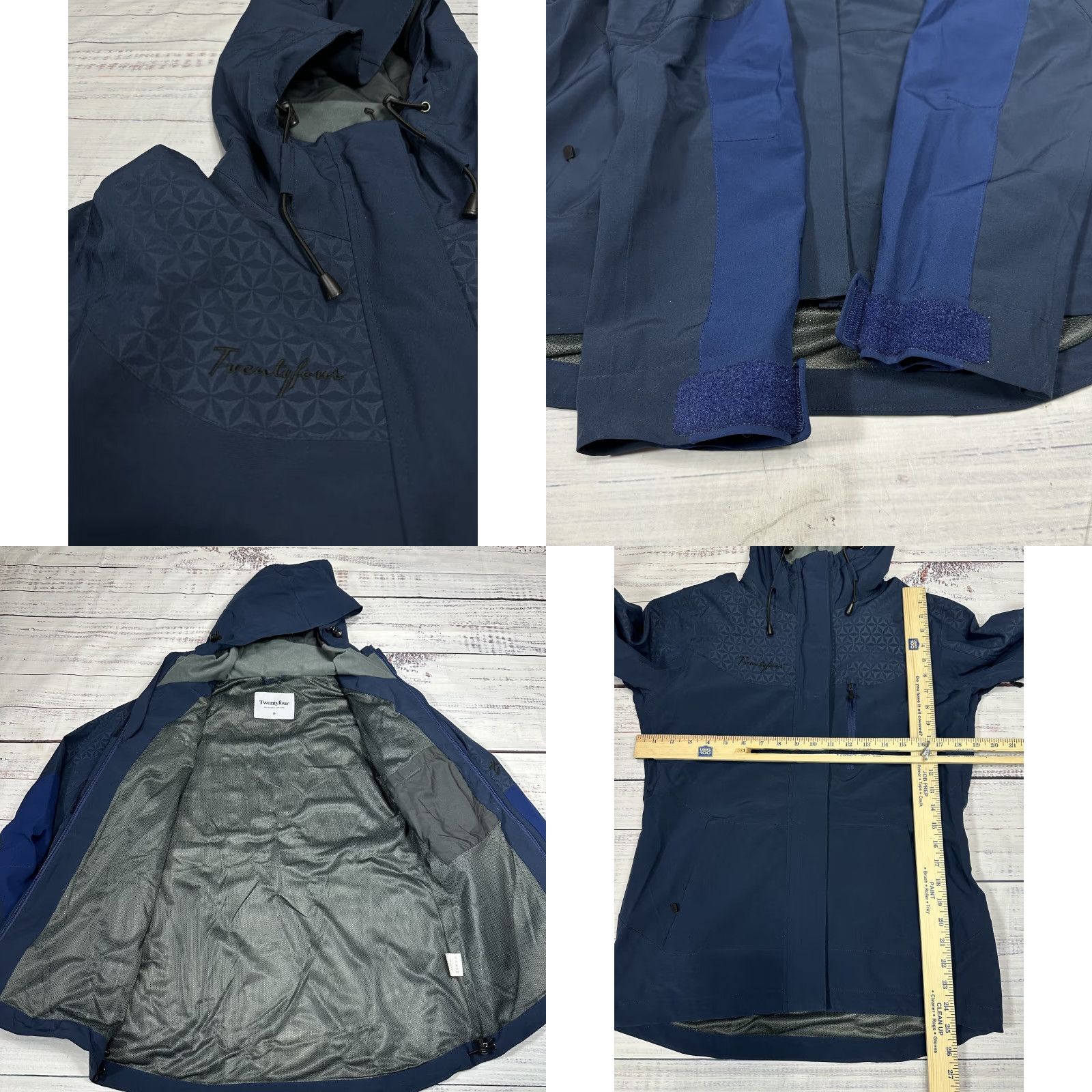 Vintage Twenty Four Womens Blue Jacket Windbreaker Full Zip Hooded Sz 36 Jacket Windbreaker Zip Pockets Blue Womens 36 Men? Size XS / US 0-2 / IT 36-38 - 8 Thumbnail