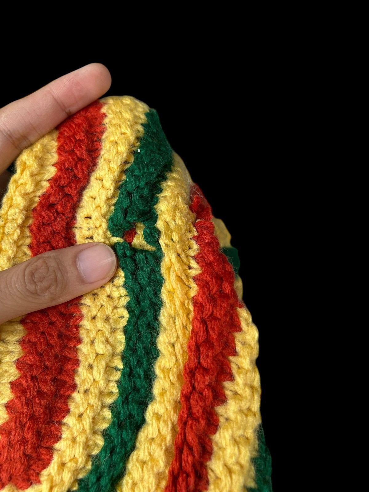 Japanese Brand × Kapital × Vintage Crochet Knitted handmade Long Big Beanie Hats Rare ☠️☠️ Size ONE SIZE - 8 Thumbnail