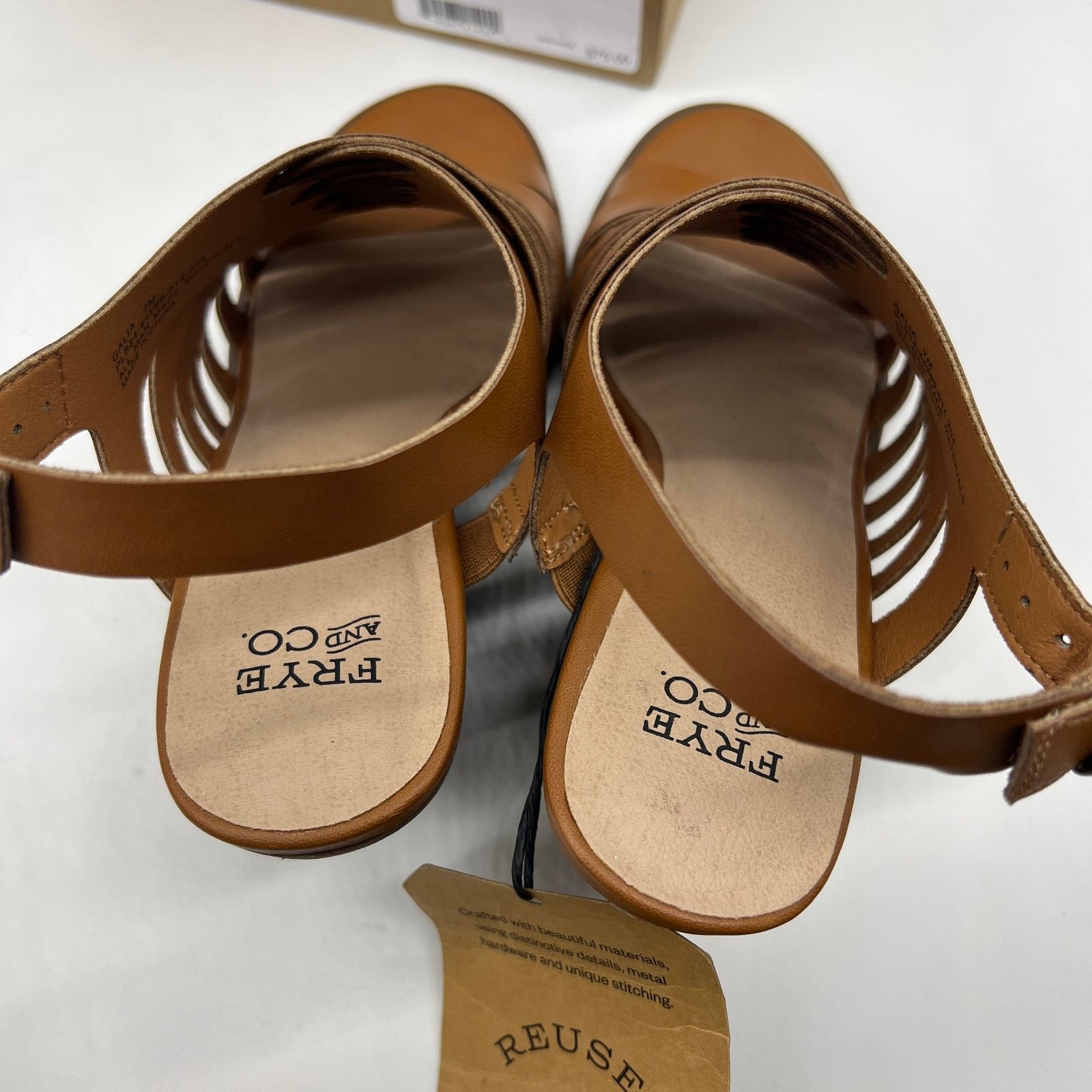 Other Frye and Co. Womens Galia Heeled Sandals Brown Tan Size 7M Size US 7 / IT 37 - 7 Thumbnail