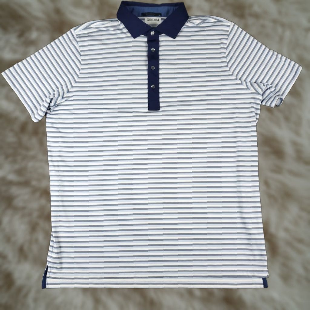 Vintage Greyson Polo Shirt Mens XL Blue Striped Polo Short Sleeve Golf Casual Size US XL / EU 56 / 4 - 1 Thumbnail