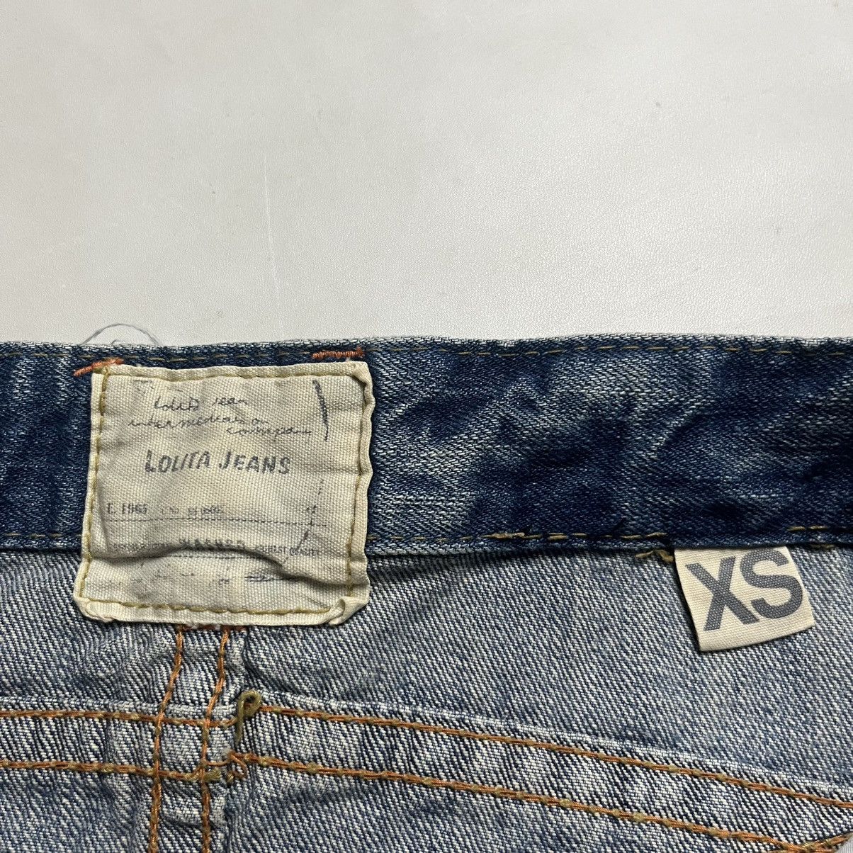 Le Grande Bleu (L.G.B.) Y2K Lolita Jeans distresss denim short Size 30" / US 8 / IT 44 - 7 Thumbnail