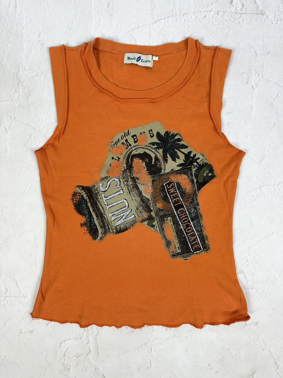 Other Vintage Printed Orange Top Size S / US 4 / IT 40 - 1 Thumbnail
