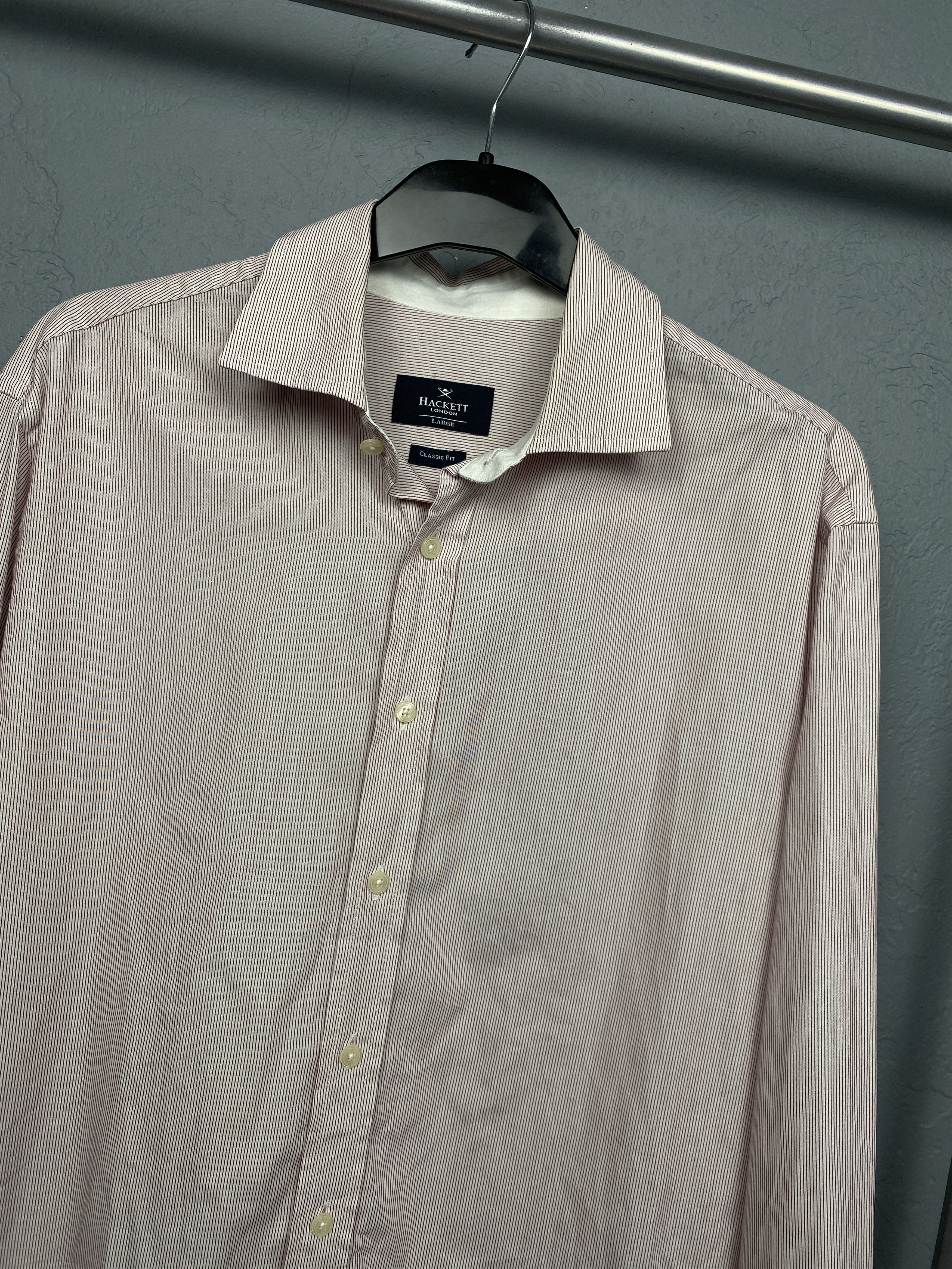 Hackett Hackett Vintage Mens Long Sleeve Shirt Size US L / EU 52-54 / 3 - 2 Thumbnail