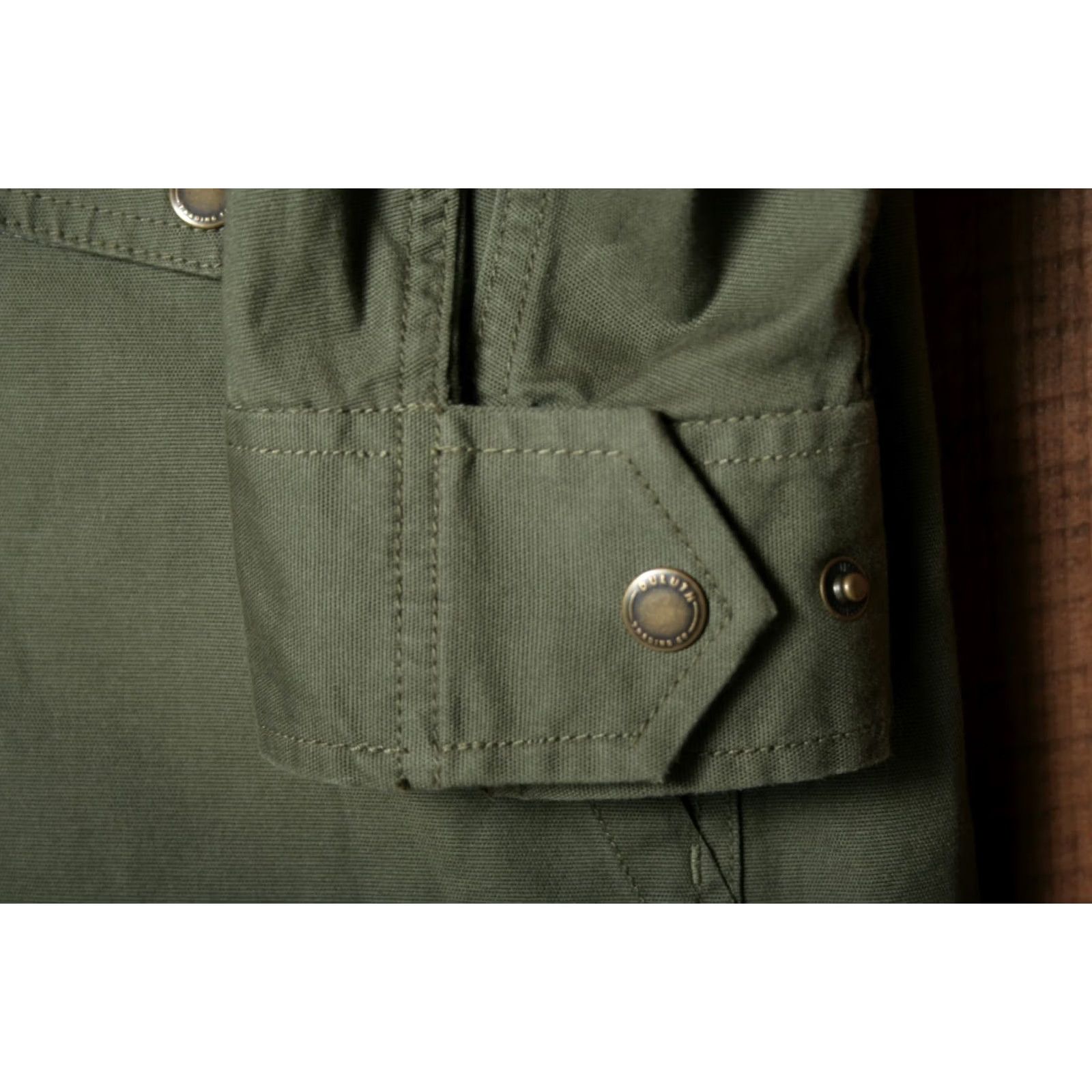Olive DULUTH DuluthFlex Fire Hose Coolmax Olive Green Chore Jacket Women's 1X Green Jacket Women 1X Size XL / US 12-14 / IT 48-50 - 5 Thumbnail
