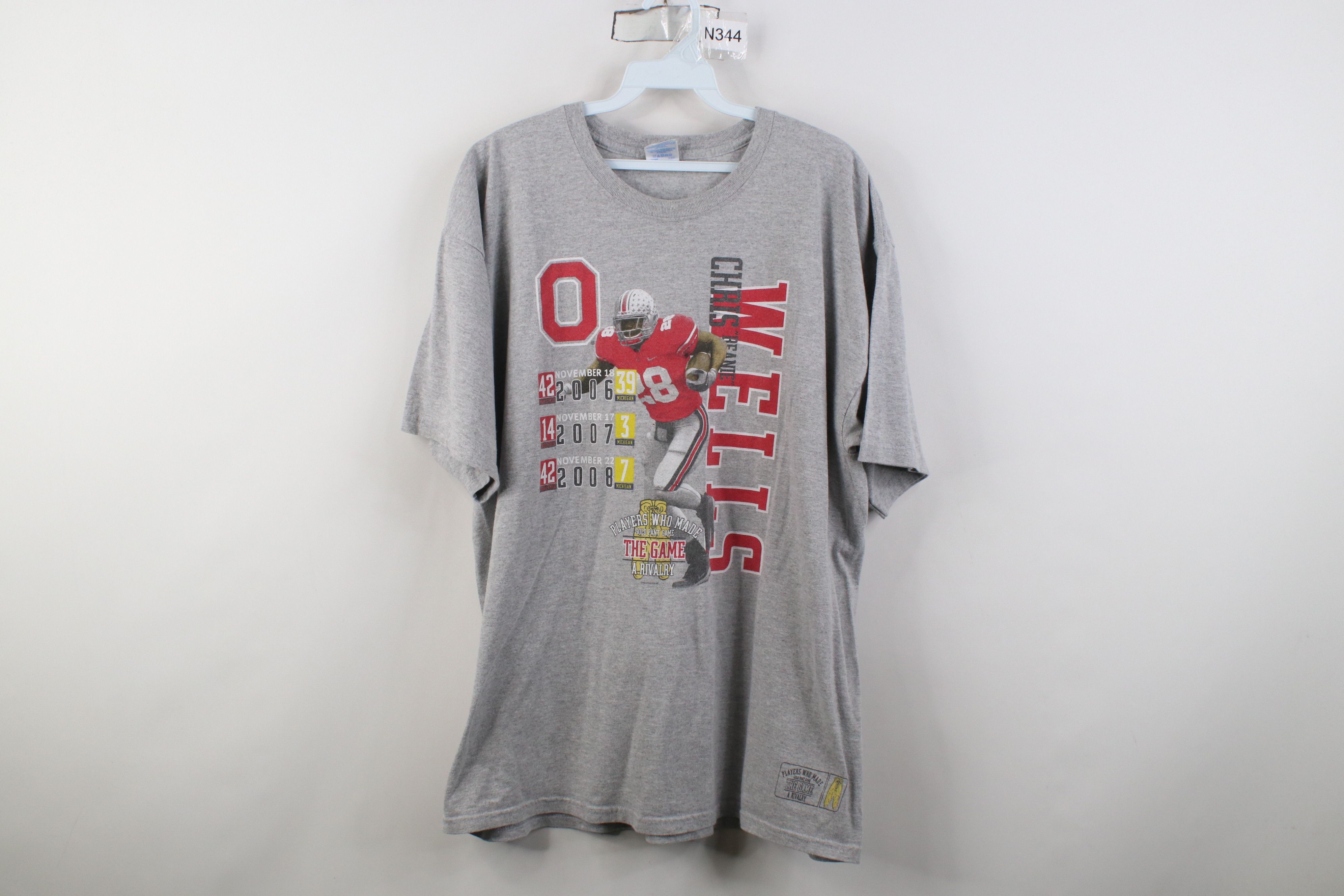 Vintage Vintage Y2K Game Ohio State University Chris Beanie T-Shirt Size US XL / EU 56 / 4 - 1 Thumbnail