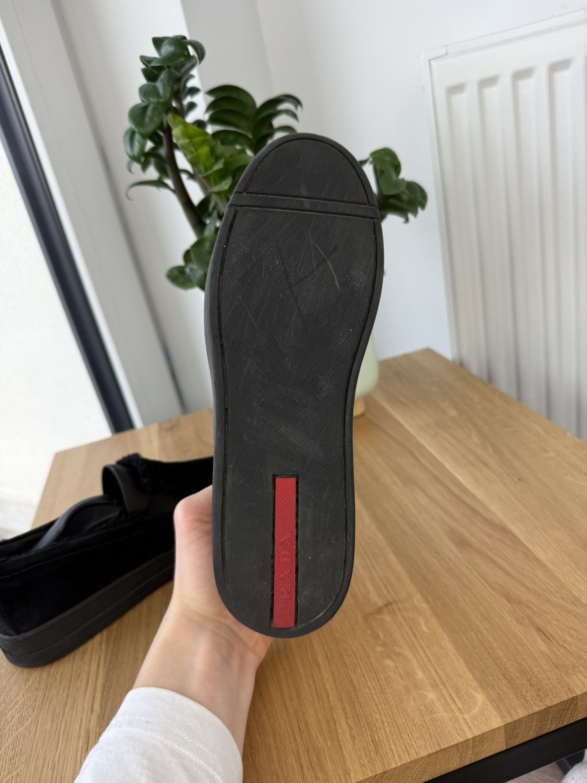 Prada × Vintage Prada Vintage Women’s Black Luxury Leather Shoes Sneakers Size US 6 / IT 36 - 9 Thumbnail