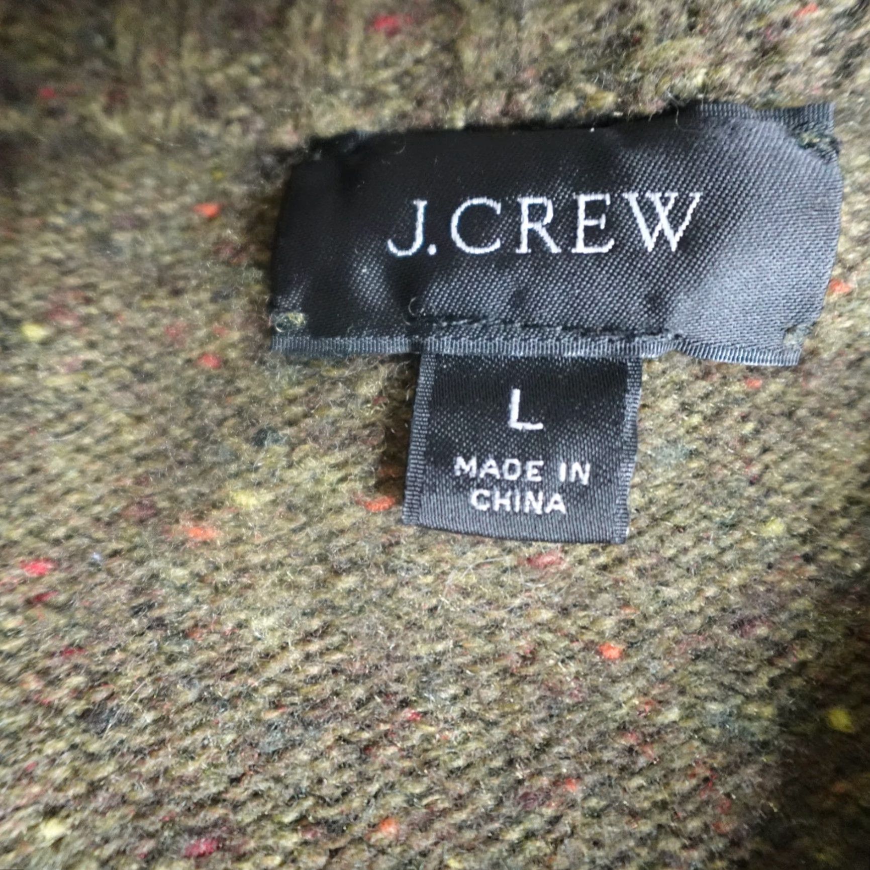 J.Crew VINTAGE J.CREW Mens Sweater Cardigan Long Sleeve Collared Shawl Green Large L Regular Mens Ships Next Business Day Size US L / EU 52-54 / 3 - 2 Thumbnail