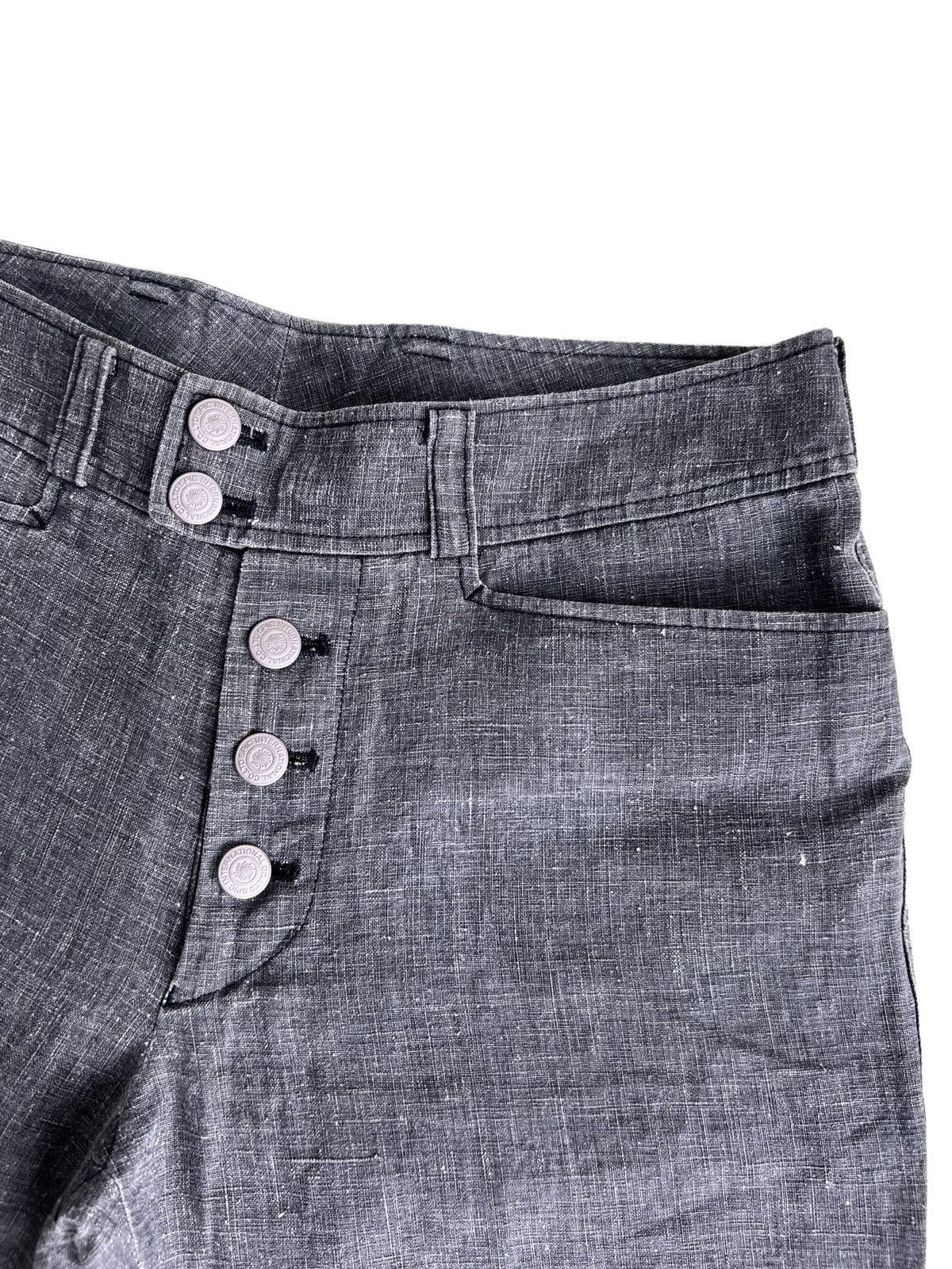 Tornado Mart 1990s Tornado Mart 🇯🇵 Super Flare Low Rise Hem Linen Pants Size US 30 / EU 46 - 3 Thumbnail