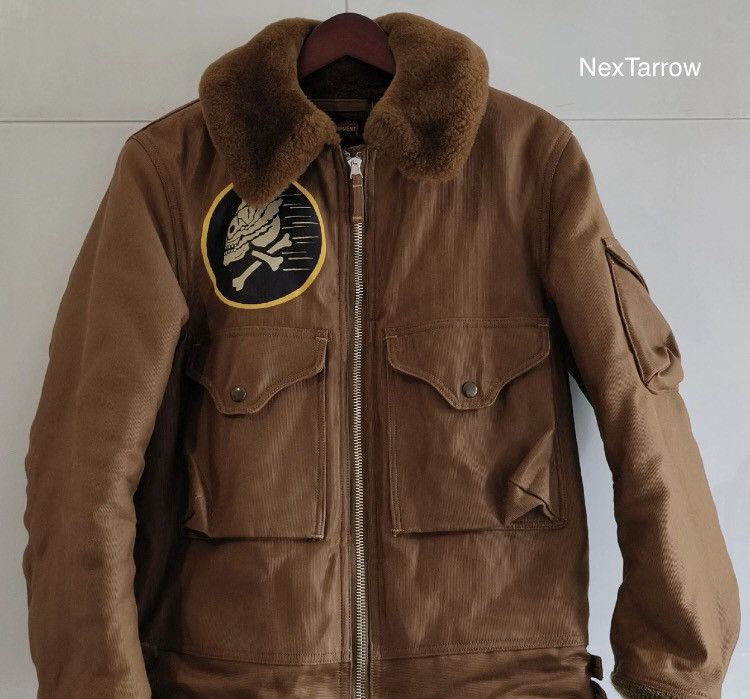 Freewheelers Freewheelers MUROC HOP HEADS S-6 Winter Pilot Jacket 2410- Size US M / EU 48-50 / 2 - 1 Thumbnail