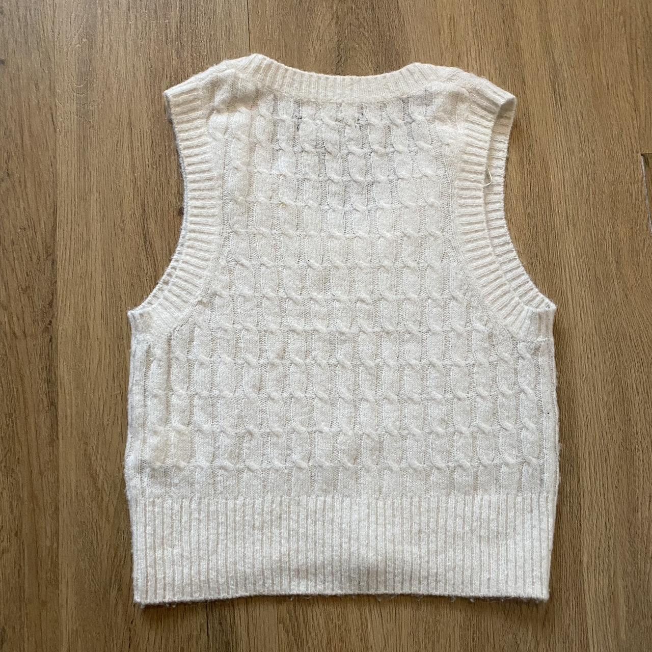 Other Cream knitted vest top #knitwear Wool Size US S / EU 44-46 / 1 - 2 Thumbnail