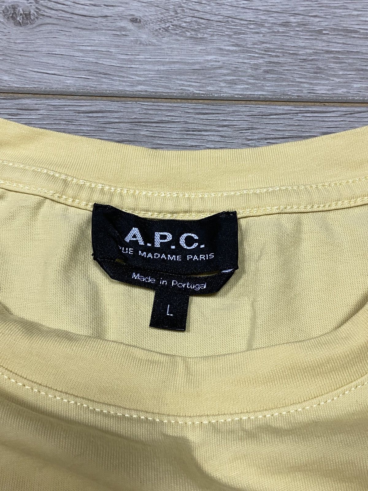 A.P.C. APC Rue Madam Paris basic t-shirt small logo Size US L / EU 52-54 / 3 - 5 Thumbnail
