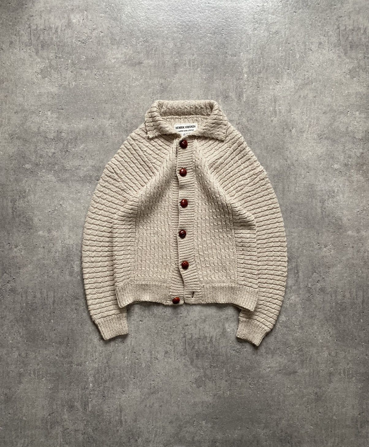 Henrik Vibskov Henrik Vibskov A/W 2010 Beige Cable Alpaca Podium Sweater Size US S / EU 44-46 / 1 - 1 Thumbnail