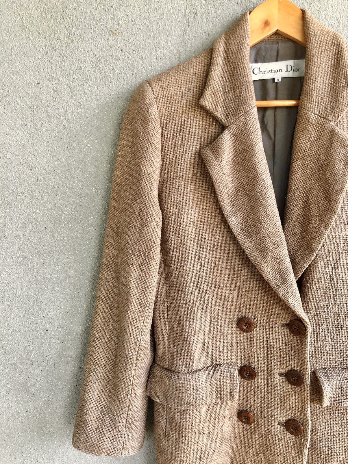 Christian Dior Monsieur Vintage Christian Dior crochet double breast coat jacket Size M / US 6-8 / IT 42-44 - 4 Thumbnail