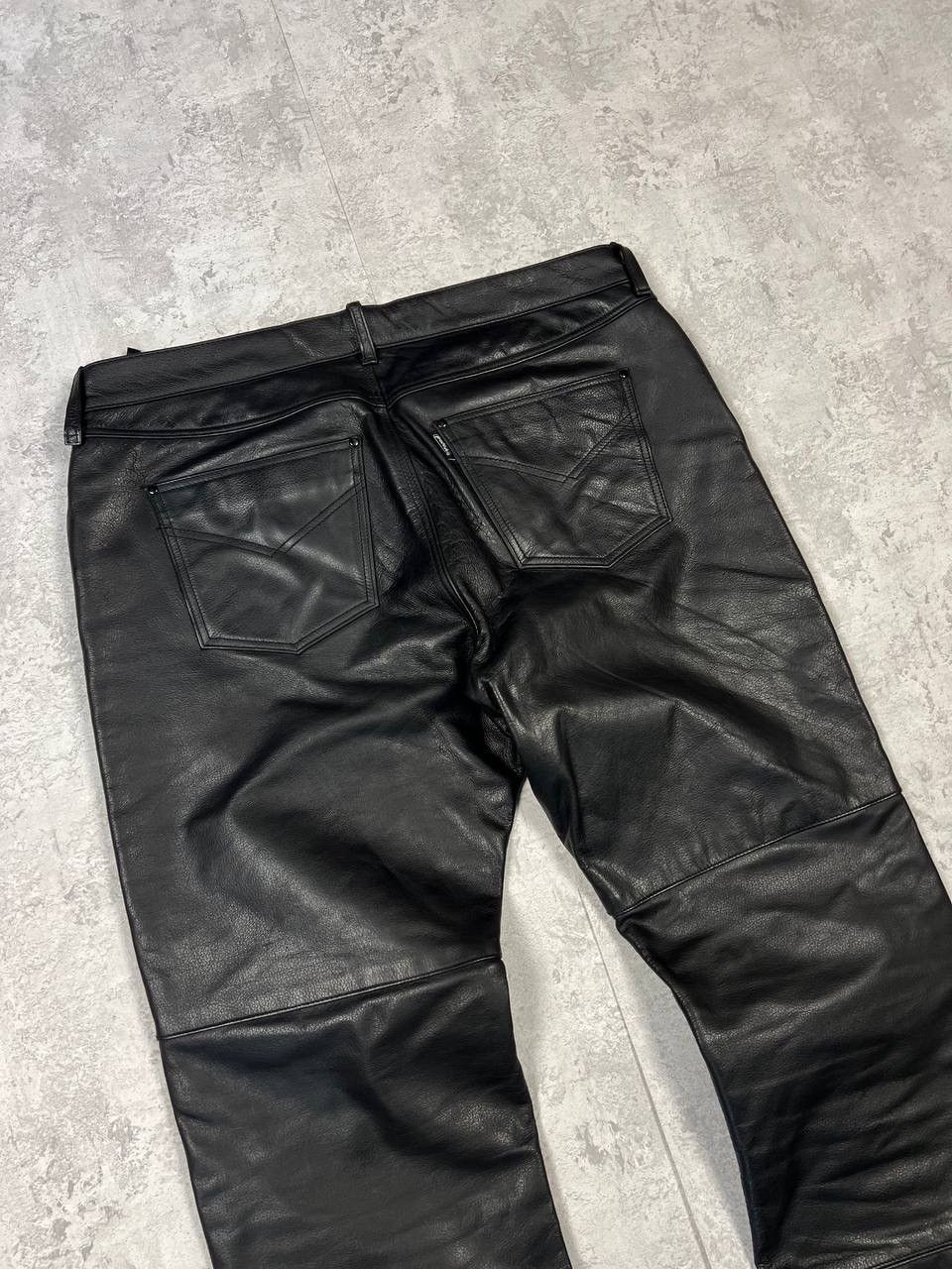 Genuine Leather Polo Vintage Y2K Genuine Leather Moto Pants Size US 43 - 12 Thumbnail