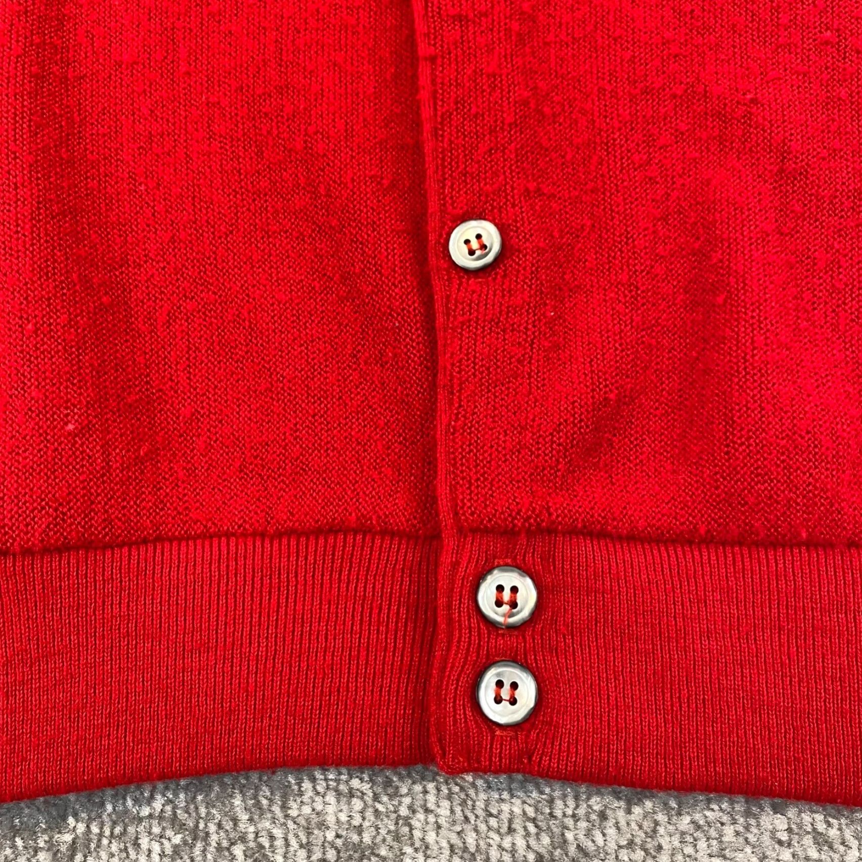 Vintage VINTAGE L.L. Bean Men’s XL Red Cardigan Sweater Acrylic Button Up Casual Outdoor Winter 90s Size US XL / EU 56 / 4 - 3 Thumbnail