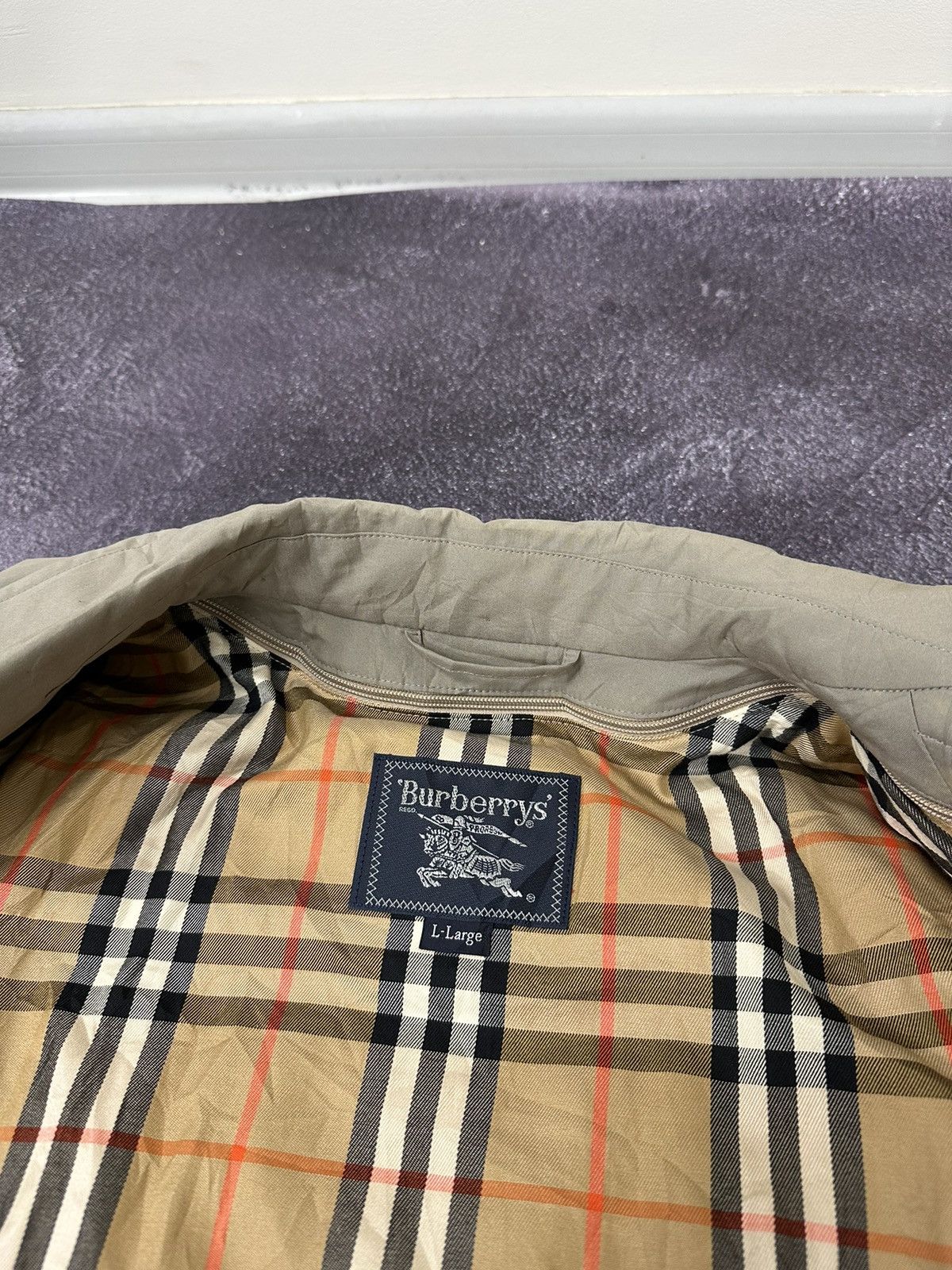 Burberry Vintage Burberry Nova Check Luxury Down Korean Parka Jacket Size US L / EU 52-54 / 3 - 21 Thumbnail