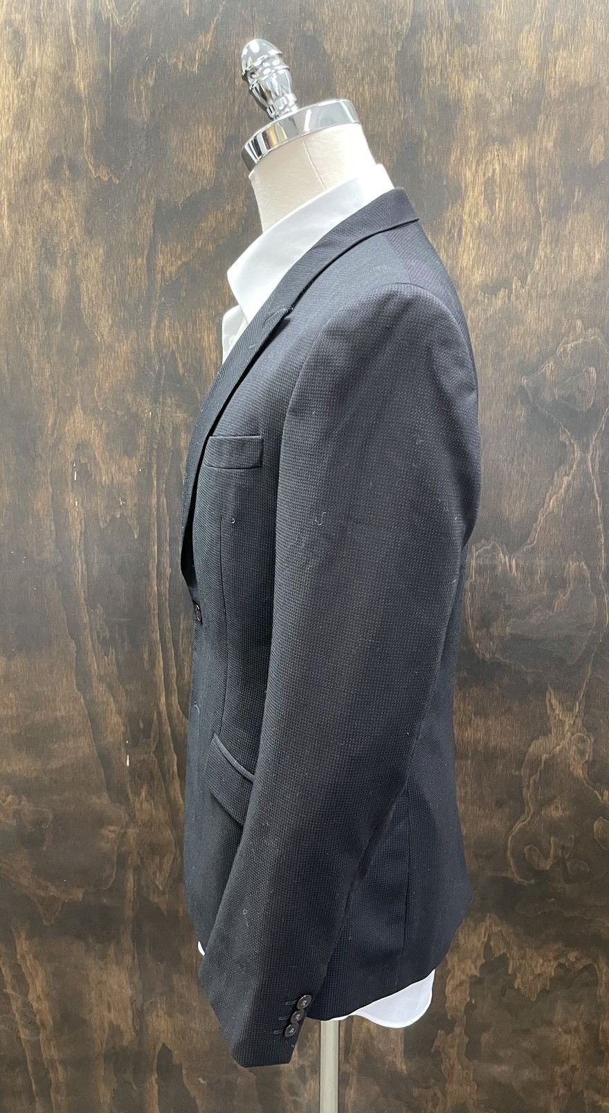 Versace Textured Peak Lapel 2-Button Suit Size 42R - 7 Thumbnail