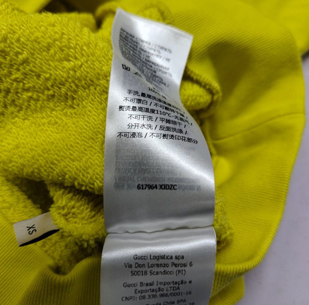 Gucci Gucci Lemon Logo Sweatshirt - Lime Yellow Size US XS / EU 42 / 0 - 6 Thumbnail