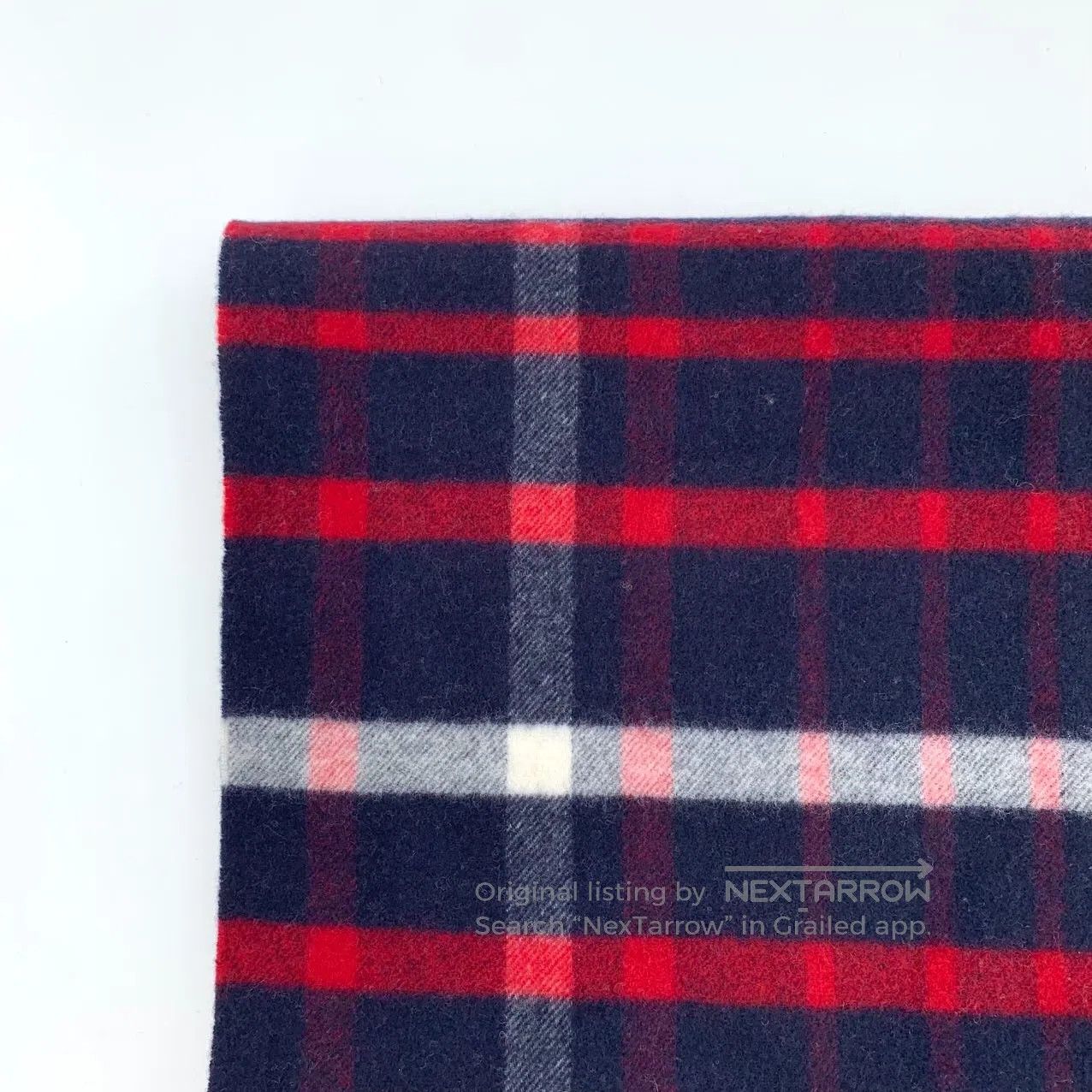 Burberry Burberry Multicolor Plaid Wool Fringe Scarf| Size ONE SIZE - 3 Thumbnail