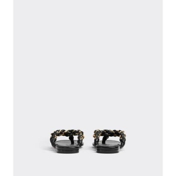 Bottega Veneta o1n1vont0724 Dot Flat Sandals in Black Size US 6 / IT 36 - 3 Thumbnail