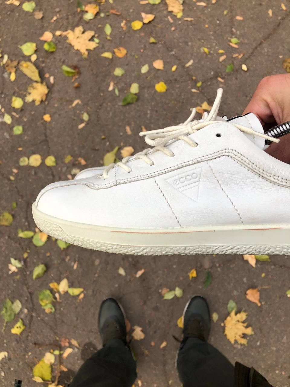 Ecco VERY RARE ECCO DANISH DESIGN LEATHER SNEAKERS DESIGNER DELUX Size US 8 / EU 41 - 3 Thumbnail