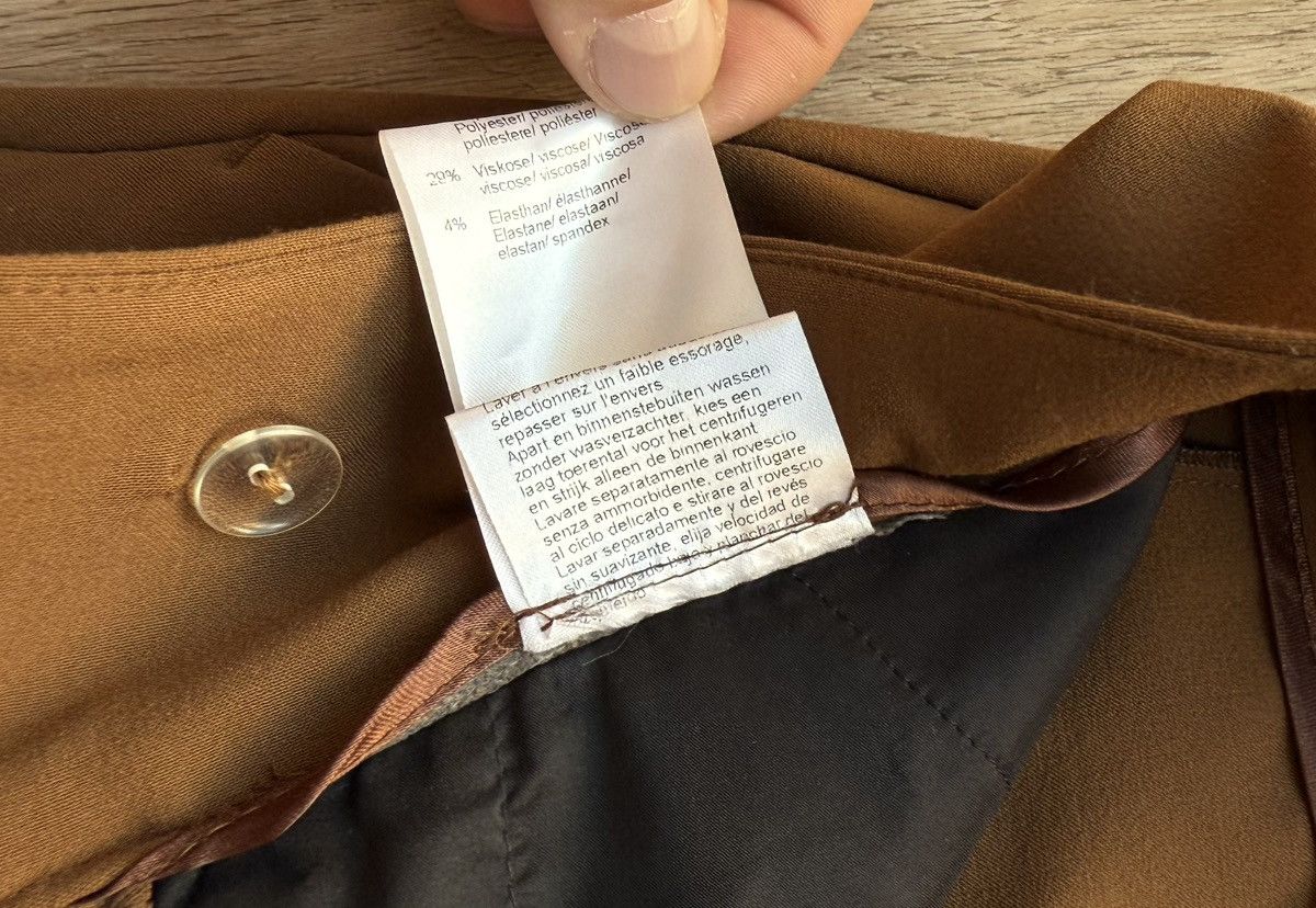 Vintage Raffaello Rossi Valerie 6/8 Brown Pants Culottes Trousers Size 36" / US 14 / IT 50 - 10 Thumbnail
