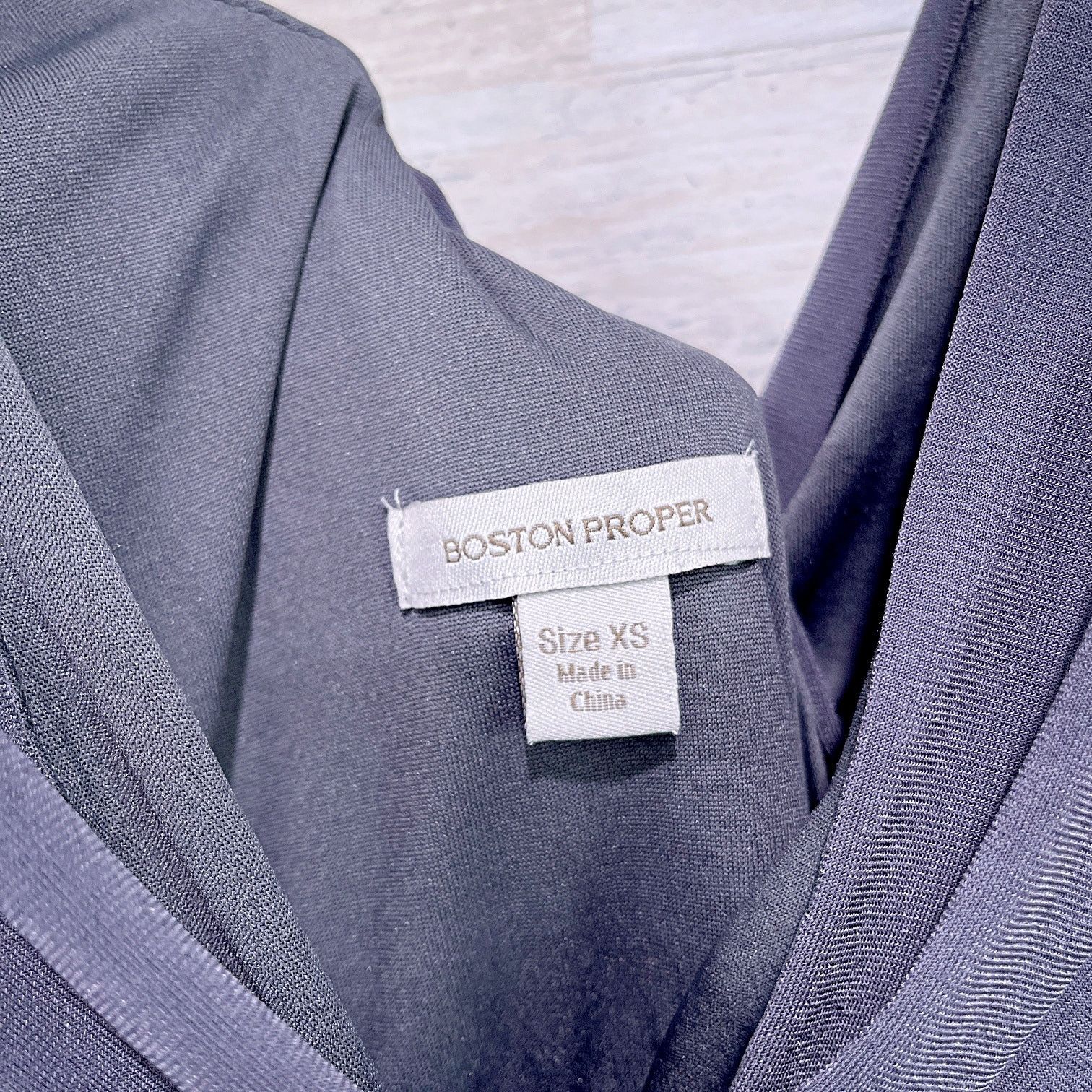 Boston Proper BOSTON PROPER Jersey Knit Cocktail Dress Gray Womens XS Size XS / US 0-2 / IT 36-38 - 4 Thumbnail