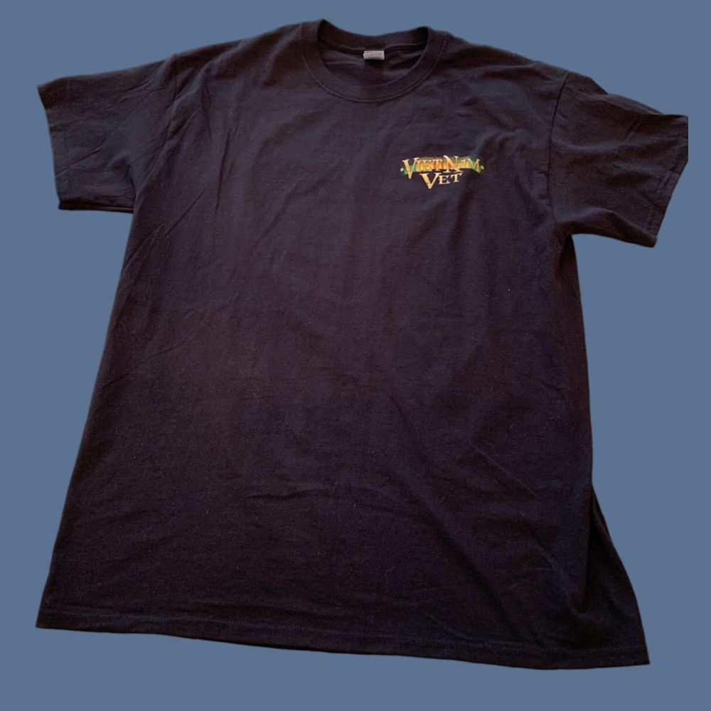 Gildan VINTAGE Large Gildan "VietNam Vet Brothers in Arms" Men's Black Short Sleeve Tshirt Size US L / EU 52-54 / 3 - 1 Thumbnail