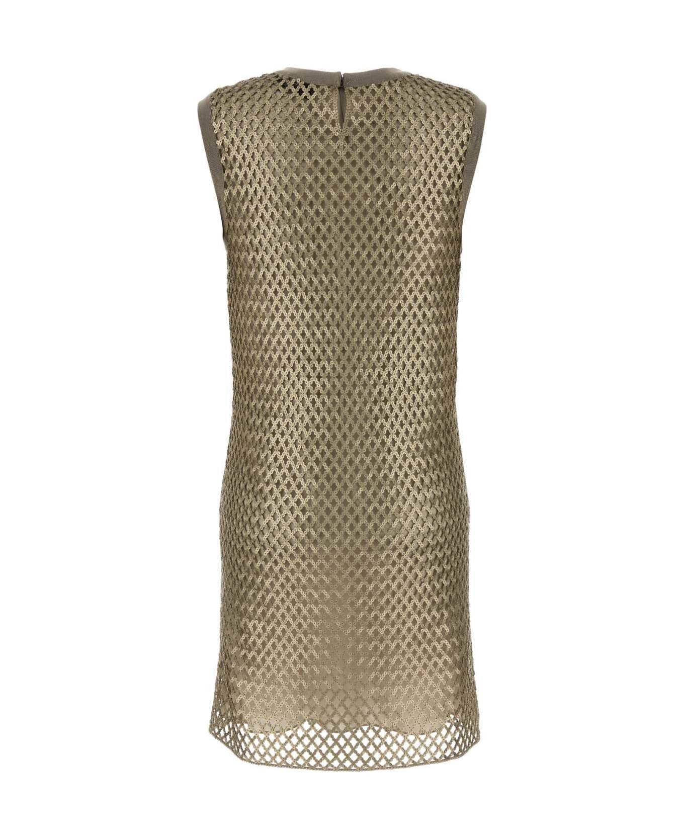 Fendi o1s1wg110226 Mini Dress in Gold Size XS / US 0-2 / IT 36-38 - 2 Thumbnail