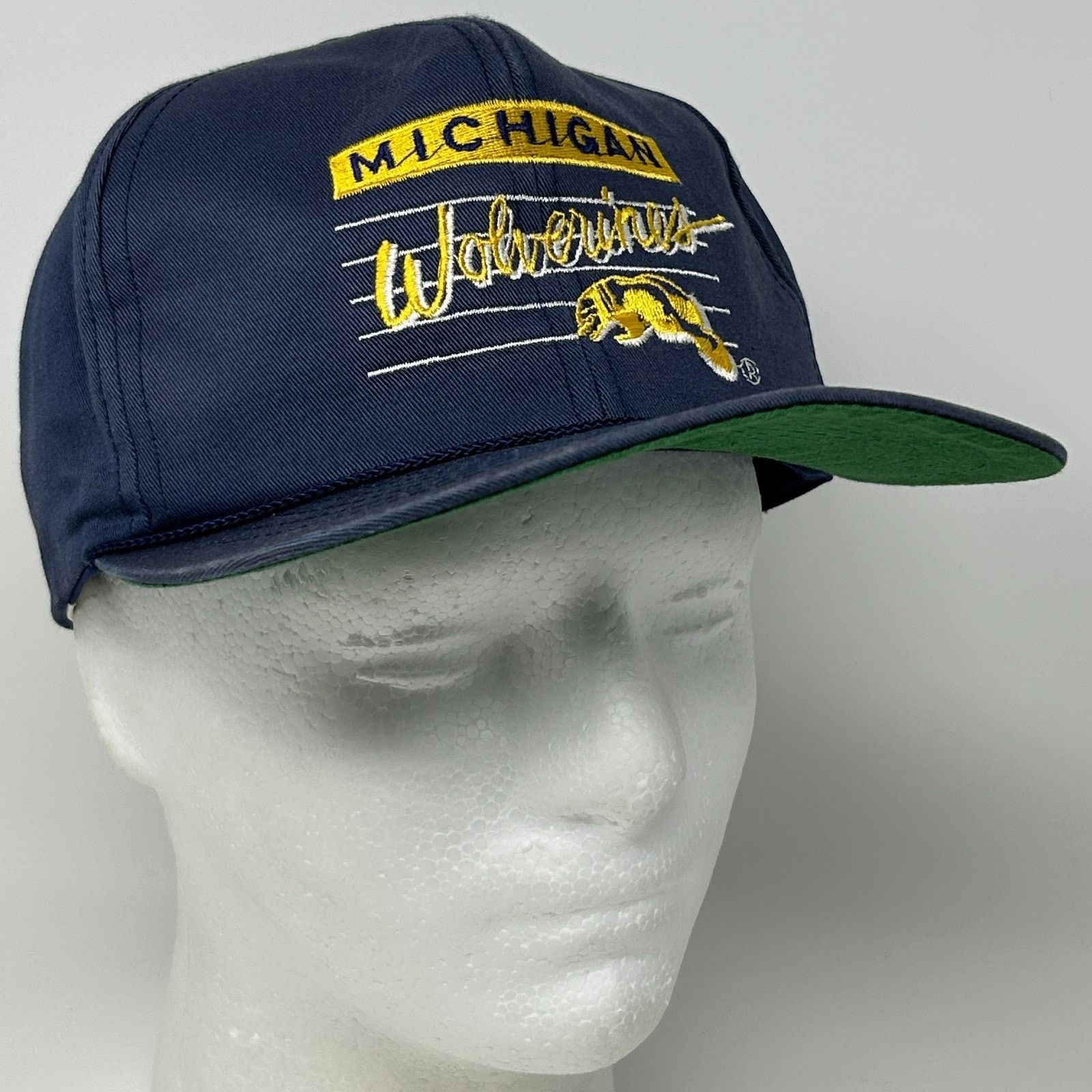 Vintage Vintage 90s Michigan Wolverines Cap Baseball Hat University Size ONE SIZE - 9 Thumbnail
