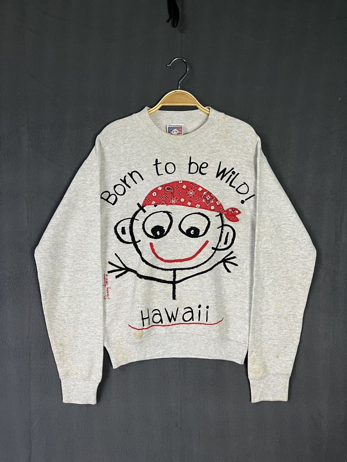 Fruit Of The Loom × Vintage Vintage Danny First FOTL Made in USA Sweatshirt Size US S / EU 44-46 / 1 - 1 Thumbnail