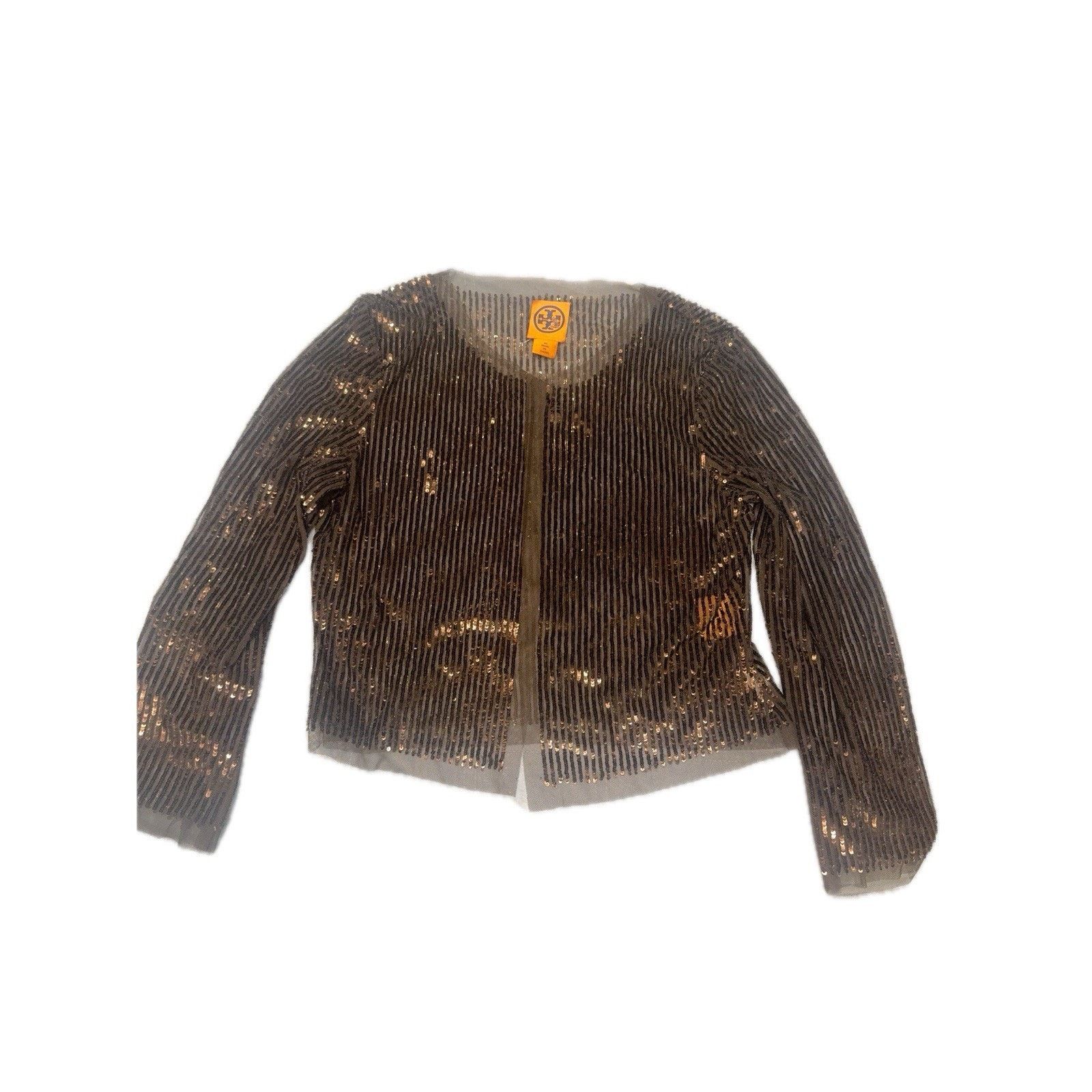 Tory Burch Tory Burch Black Sequin Cardigan Jacket XS Sparkle Size XS / US 0-2 / IT 36-38 - 1 Thumbnail