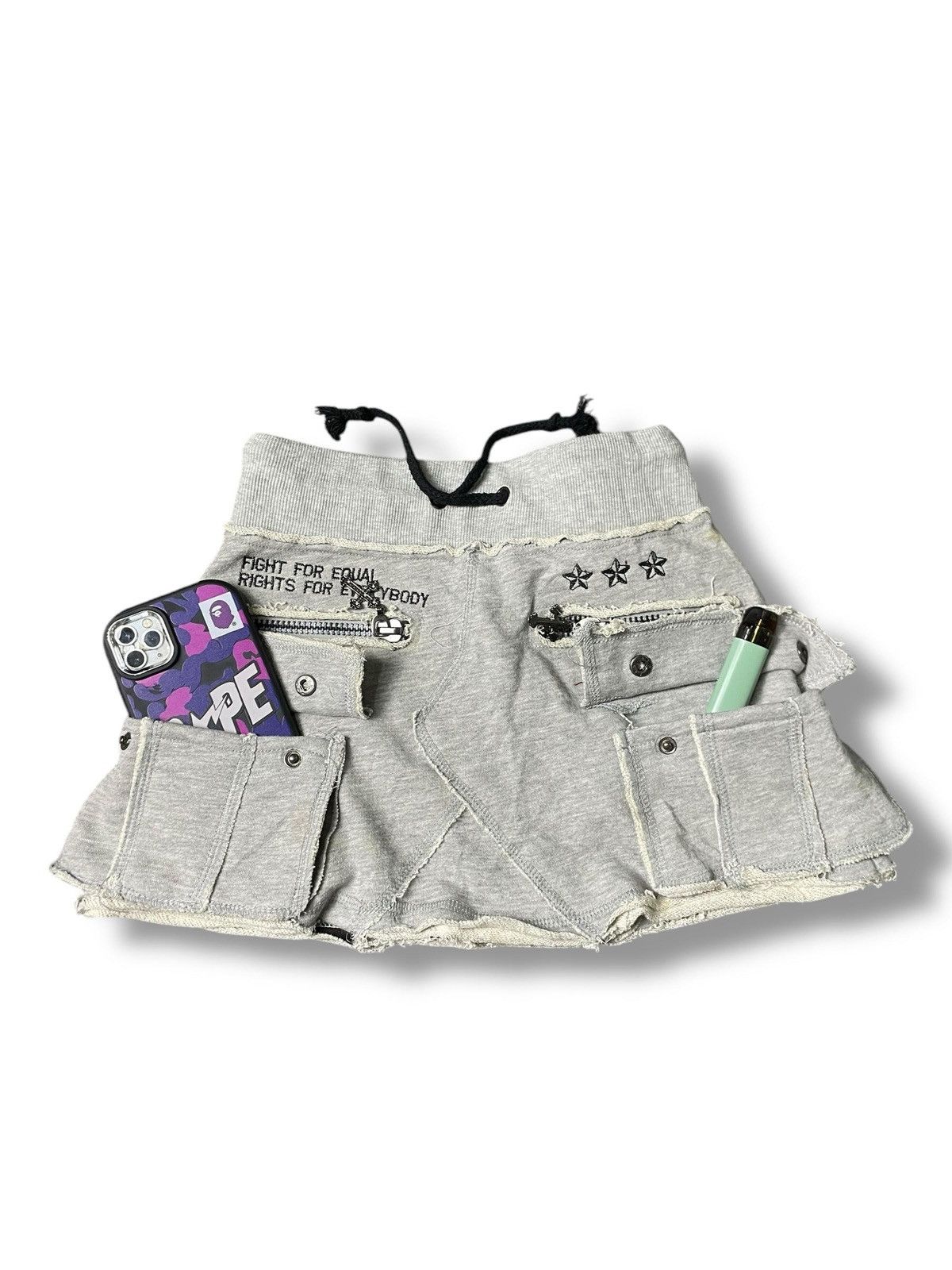 Japanese Brand Love Junkie Punk Mini Skirt (6) Size 23" - 6 Thumbnail