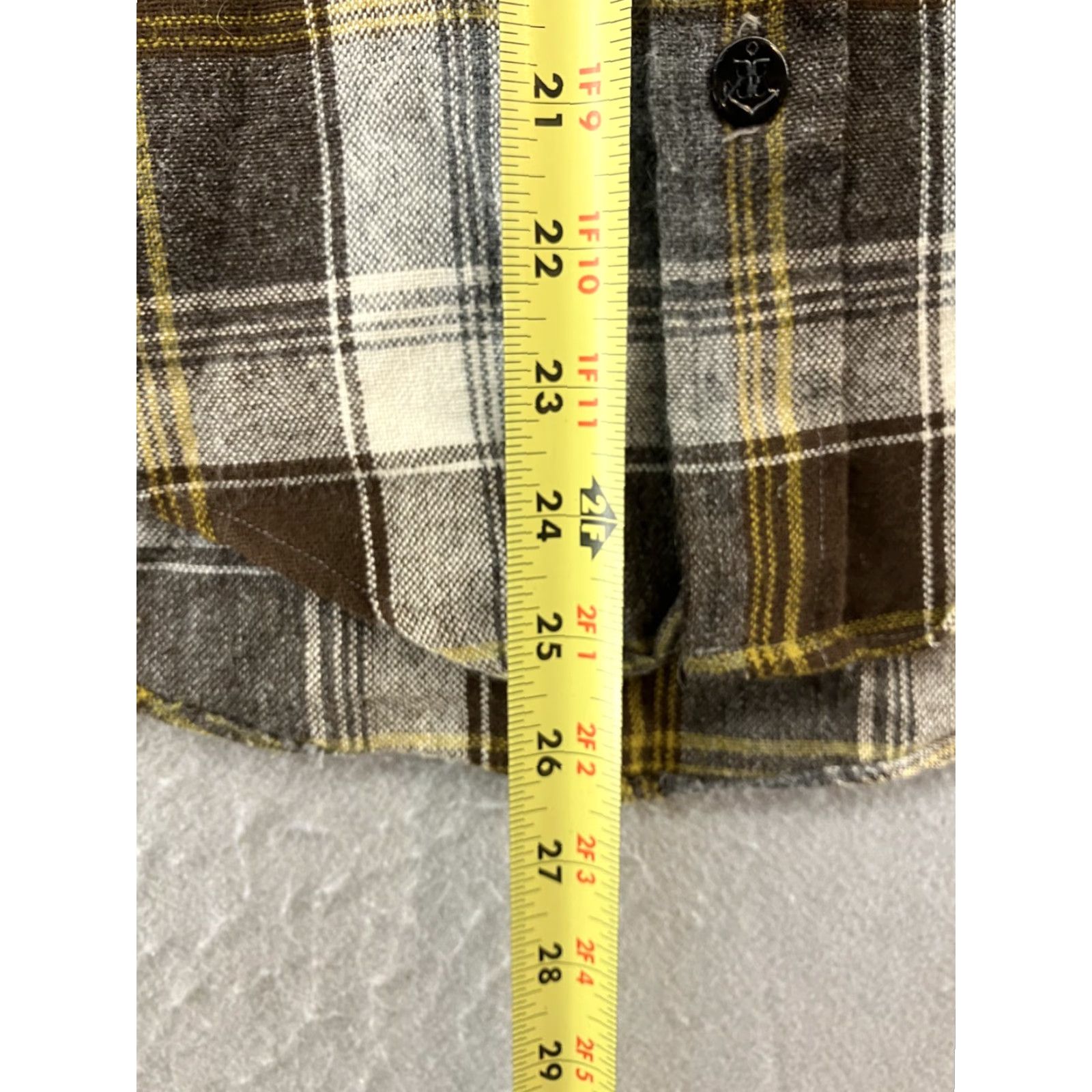 Vintage Vintage Golden Vee Plaid Flannel Button Down Shirt Mens Medium Brown 70s Western Casual Size US M / EU 48-50 / 2 - 4 Thumbnail