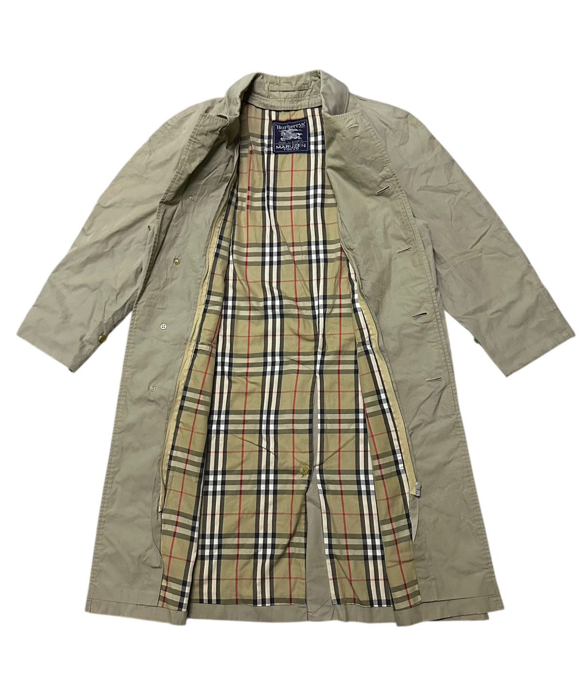 Burberry Burberrys nova checked long coat specially made for maruzen Size US L / EU 52-54 / 3 - 1 Thumbnail